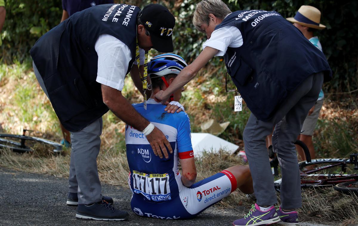 Niki Terpstra | Nizozemec Niki Terpstra je zaradi hude poškodbe že končal nastope na letošnjem Touru. | Foto Reuters