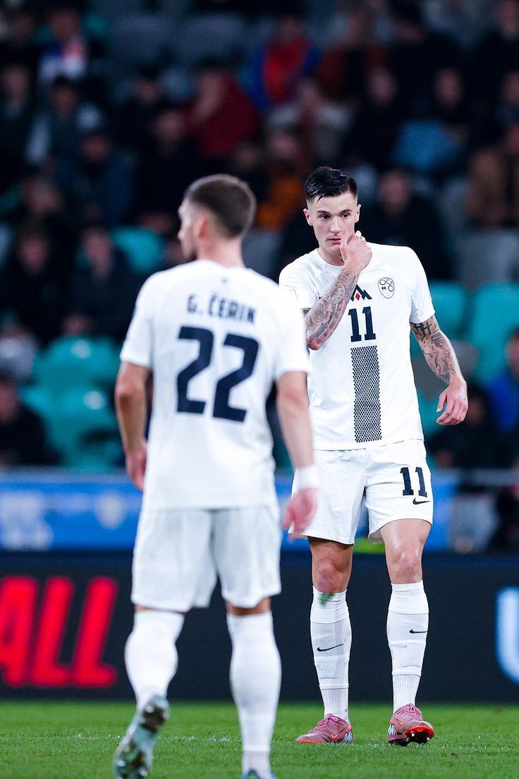 Benjamin Šeško ni dosegel zadetka že sedem tekem zapored. Njegov strelski post v državnem dresu po novem traja že 729 minut. | Foto: Aleš Fevžer