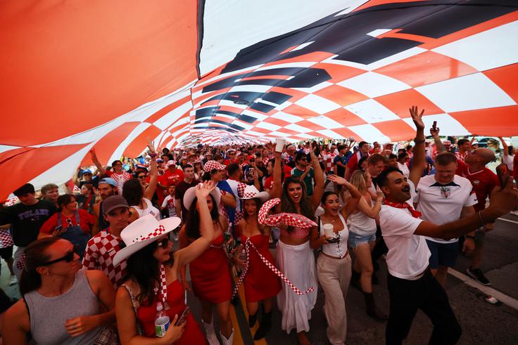 navijači Hrvaška Dallas | Foto: Reuters