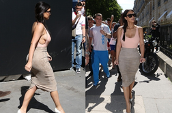 Kim Kardashian, si pozabila modrček?