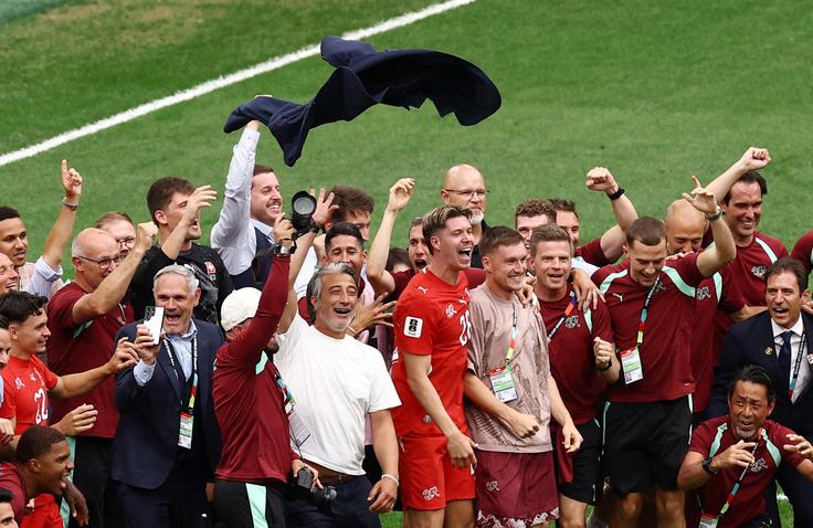 Švica bo prvič po 72 letih, skupno pa četrtič zaigrala v četrtfinalu SP. | Foto: Reuters