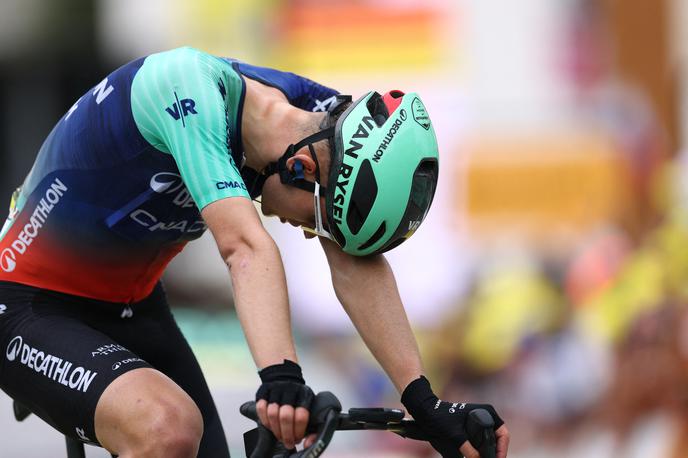 Paul Seixas | Paul Seixas je na svojem prvem Touru v karieri le za malo zgrešil stopničke. | Foto Reuters