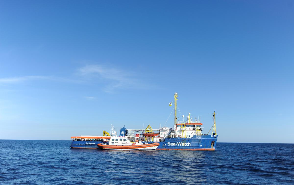 Sea-Watch | Nemška nevladna organizacija Sea-Watch je 19. januarja pred obalo Libije rešila 47 prebežnikov, tudi mladoletnike. | Foto Reuters