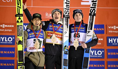 Izjemen slovenski dan: "rumeni" Lanišek do zmage, Prevc tretji!