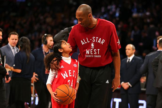 Kobe Bryant Gianna | Kobe Bryant je bil oče štirih deklic. Kot je priznal v enem od neformalnih pogovorov z voditeljico ameriške mreže ESPN, je bila to njegova najljubša vloga.  | Foto Getty Images