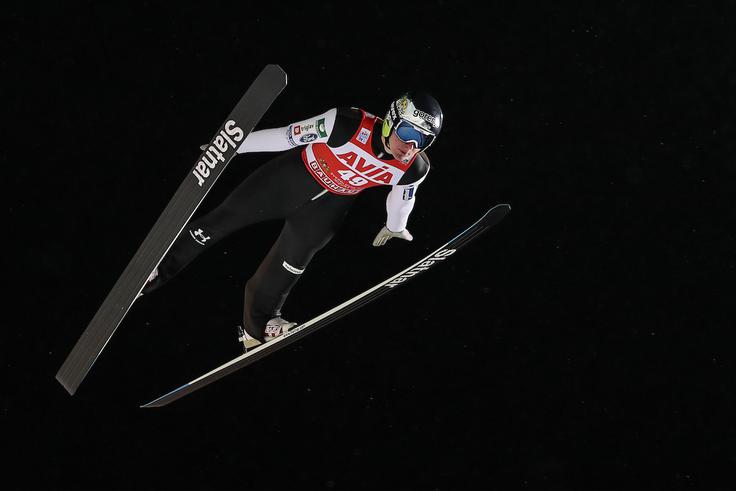 Domen Prevc je tekmo končal na 13. mestu in pridobil samozavest za nadaljevanje sezone. | Foto: Sportida
