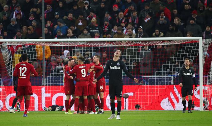 Evropski prvak Liverpool je v Salzburgu močno trepetal za napredovanje, a je na koncu uspel. | Foto: Reuters