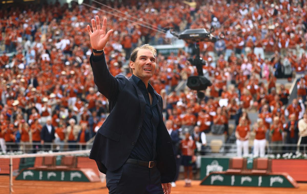 Roland Garros Rafael Nadal | Rafael Nadal je ob slovesu komaj zadrževal solze. | Foto Reuters