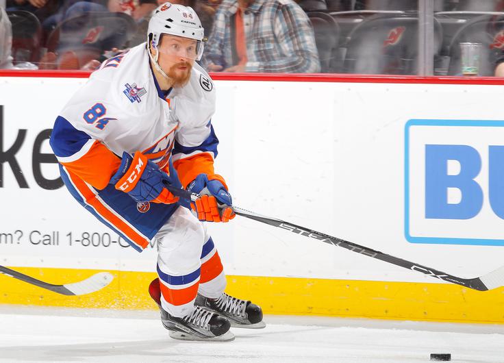Beloruske barve je v zadnji sezoni lige NHL branil Mihail Grabovski. | Foto: Guliverimage/Getty Images