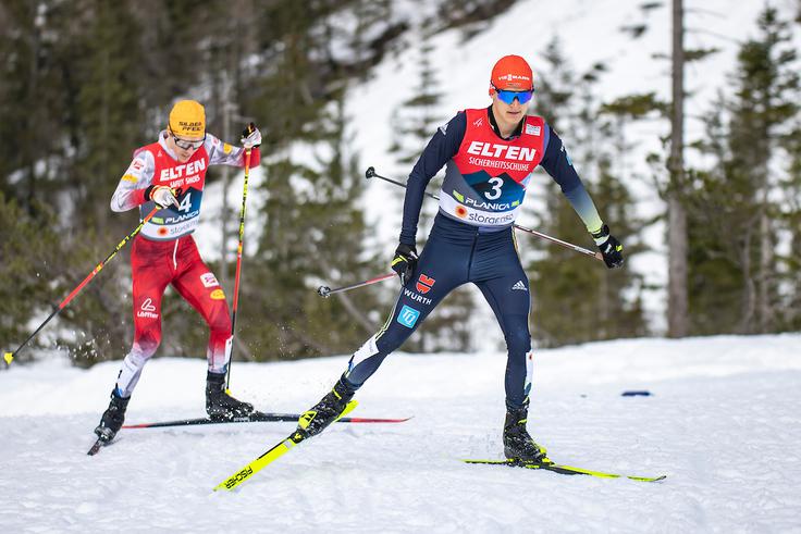 Franz Josef Rehrl in Julian Schmid sta uprizorila imenitno bitko za srebro. | Foto: Grega Valančič/Sportida