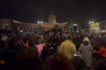 posnetek protesta v Rusiji