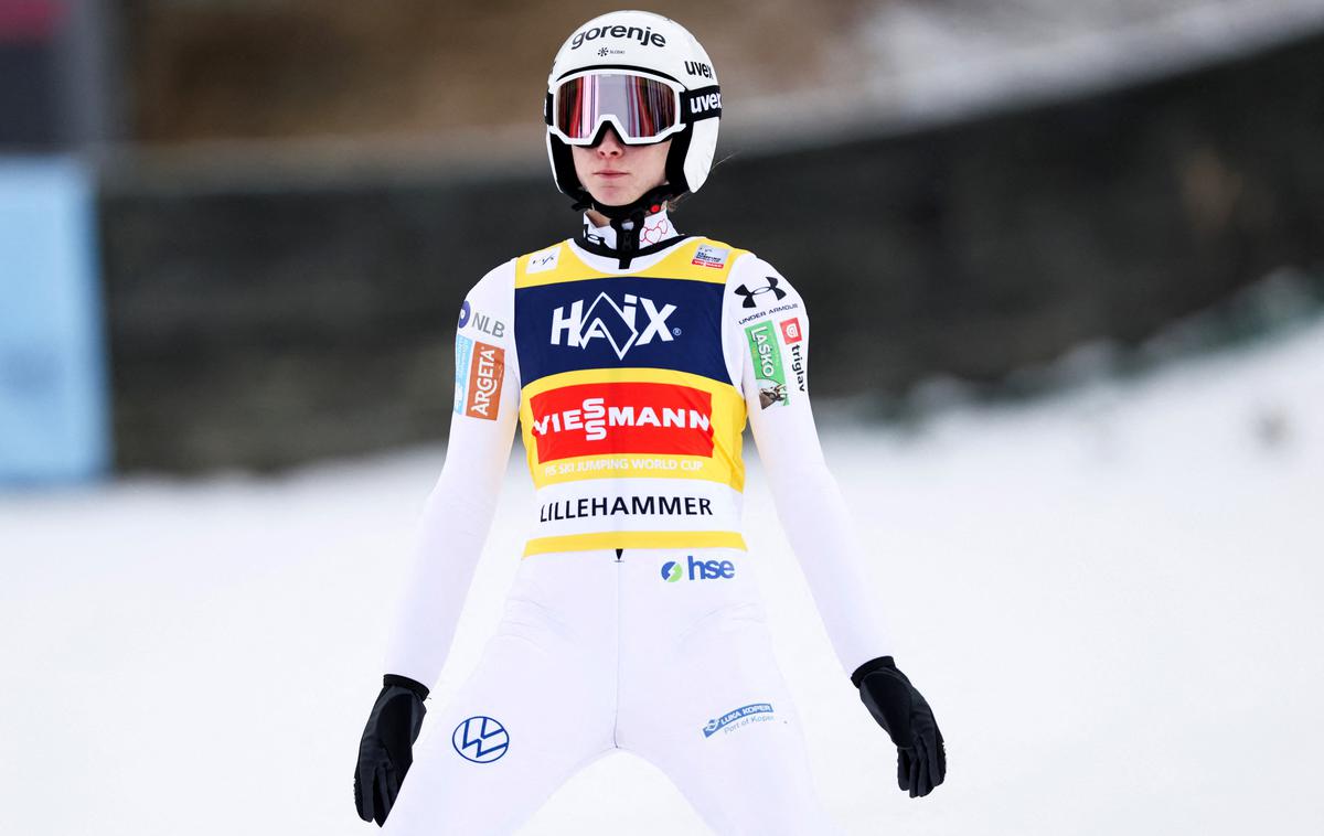 Lillehammer Nika Prevc | Nika Prevc je bila v petek druga.  | Foto Reuters