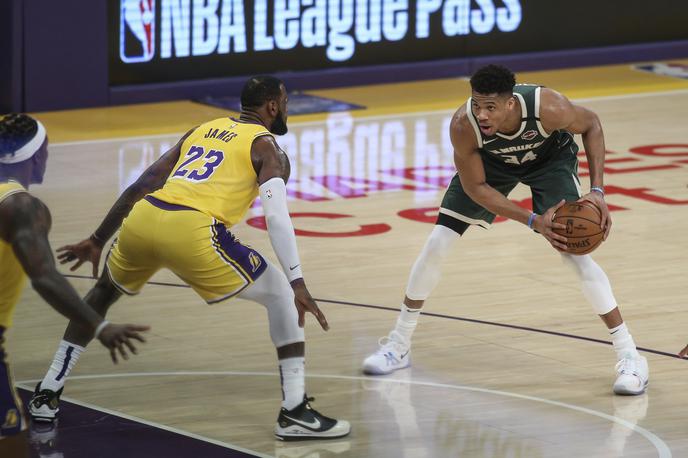 Giannis Antetokounmpo | Giannis Antetokounmpo in LeBron James: zvezdniški obračun tudi v sezoni 2020/21 | Foto Guliverimage