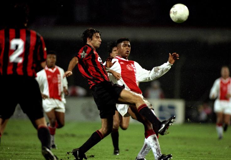 Junak finala na Dunaju, kjer je Ajax osvojil svoj zadnji, četrti naslov evropskega prvaka, je bil takrat komaj 18-letni Patrick Kluivert. | Foto: Getty Images