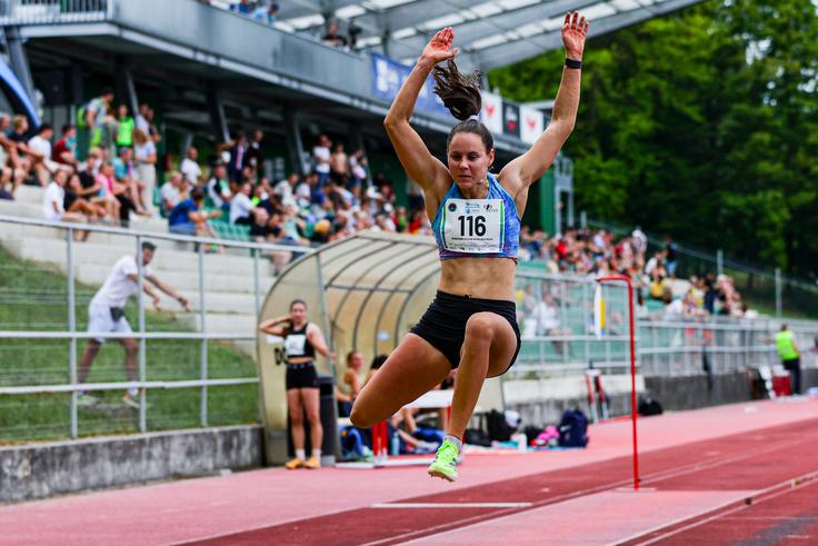 Maja Bedrač je v skoku v daljino s 6,48 metra znova dobro opravila svoje delo. | Foto: Aleš Fevžer