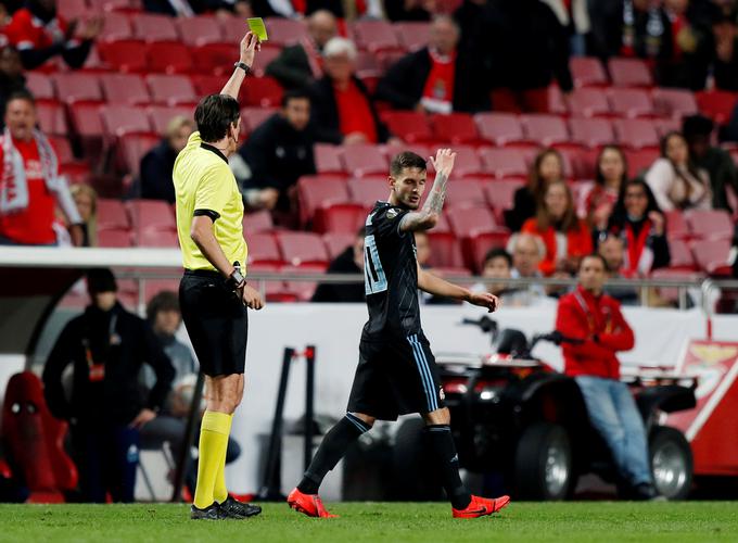 Petar Stojanović je zadnjo evropsko tekmo odigral na gostovanju Dinama v Lizboni, ko je prejel rdeči karton. | Foto: Reuters