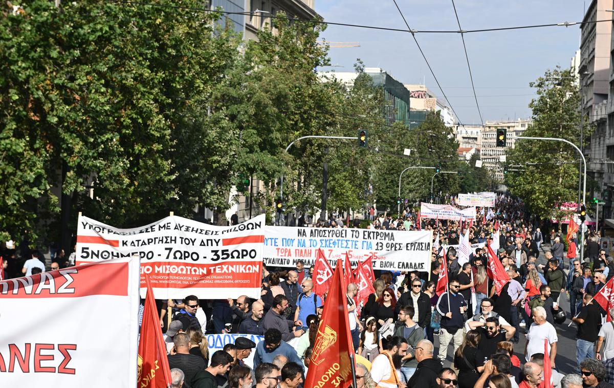 Grčija protesti | V grški prestolnici in drugih večjih mestih so za danes napovedani protesti. | Foto X/@odigitis
