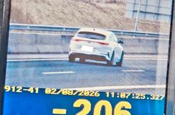 Po štajerski avtocesti več kot 200 kilometrov na uro