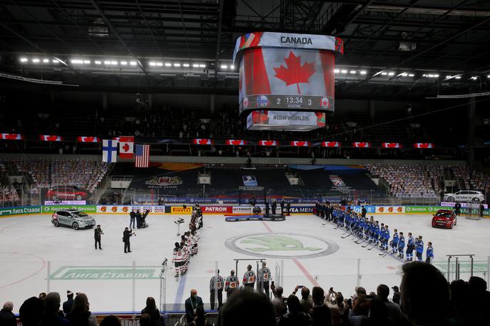 Arena Riga, finale SP 2021 | Finci bodo imeli dvorano za 11.600 navijačev, Latvijci z Areno Riga (na sliki) za 9.500. | Foto Reuters