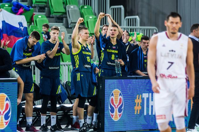 Proti Latviji so košarkarji v obrambnih nalogah pokazali veliko mero borbenosti. | Foto: Grega Valančič/Sportida