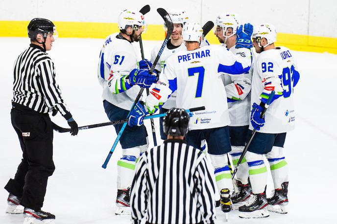 Turnir Beat Covid 19 (hokej), Slovenija - Francija | Slovenska hokejska reprezentanca je tesno s 3:2 premagala Francijo. | Foto Grega Valančič/Sportida