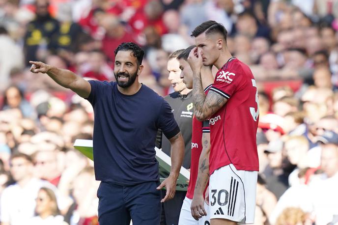 Ruben Amorim, Benjamin Šeško (Manchester United) | Ruben Amorim ni več trener Manchester Uniteda. | Foto Gulliverimage