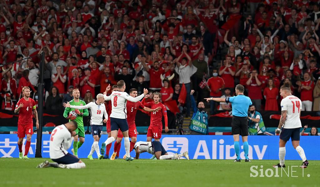 Anglija : Danska, Euro 2020