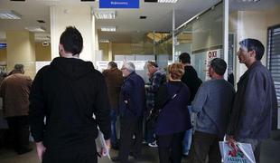 Brezposelnost v Grčiji rekordno visoka