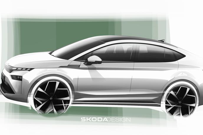 Škoda enyaq | Škodine prve uradne skice prenovljenega enyaqa. | Foto Škoda