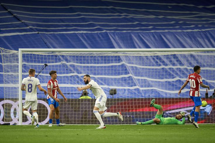 Pri Realu blesti Karim Benzema. Jo bo v osmini finala zagodel klubu iz svoje domovine? | Foto: Guliverimage/Vladimir Fedorenko