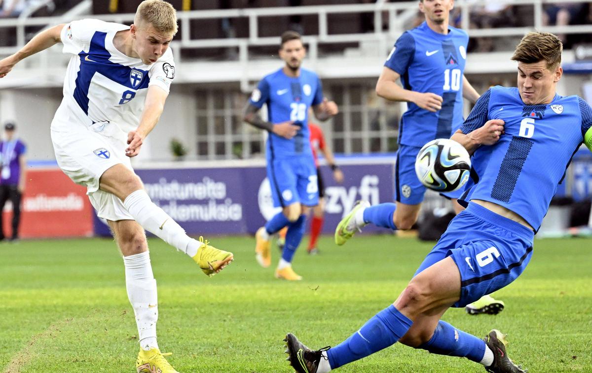 kvalifikacije 2024 Finska Slovenija | Slovenska nogometna reprezentanca se s Finske vrača brez točk. | Foto Guliverimage