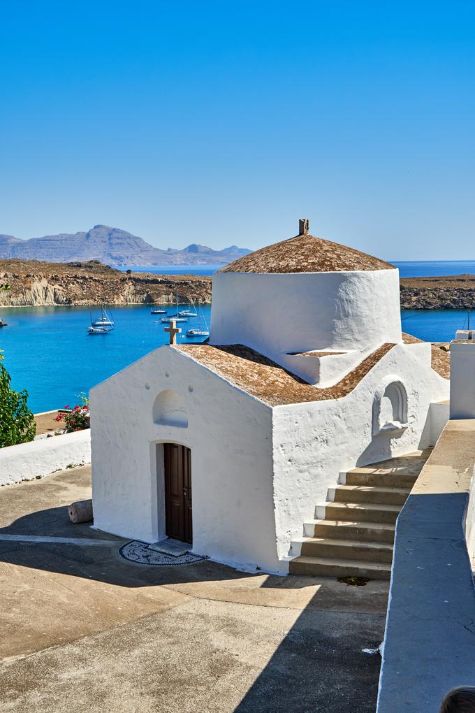 Zahodni del grškega otoka Rodos je bolj vetroven od vzhodnega.  | Foto: 