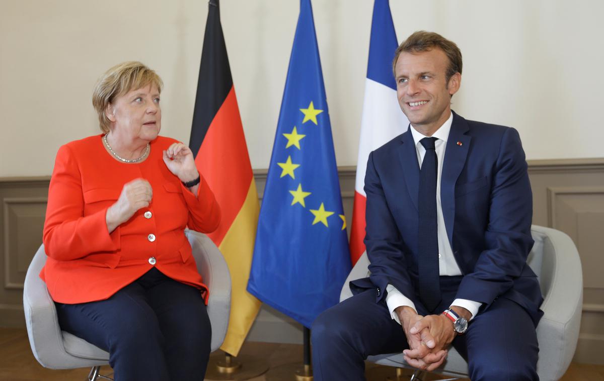 Angela Merkel in Emmanuel Macron | Foto Reuters