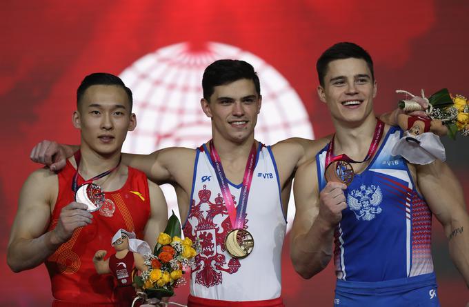 Na zmagovalnem odru sta končala dva Rusa in Kitajec. | Foto: Getty Images