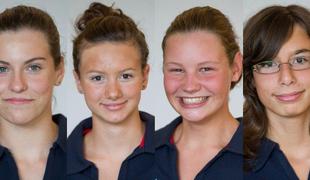 Mlade slovenske plavalke za las ob odličje na MEP