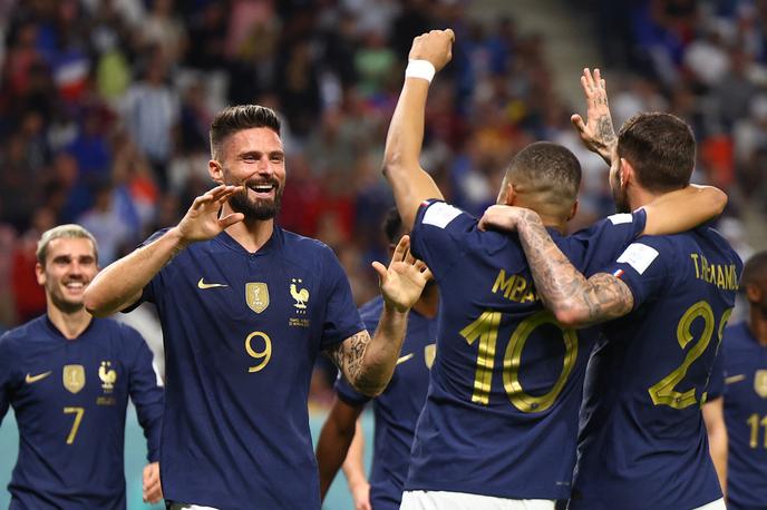 SP Francija Avstralija Olivier Giroud | Dan se je začel s šokantnim porazom Argentine, a končal z zanesljivo zmago Francije. | Foto Reuters