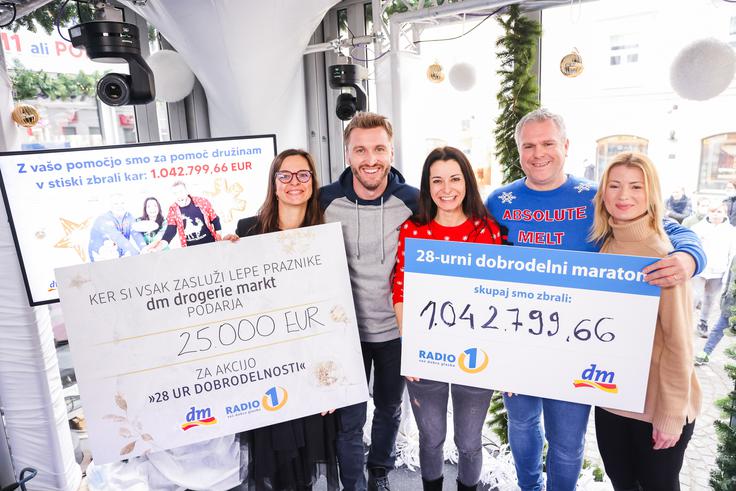 Zaključek dobrodelne akcije Radia 1 leta 2021.  | Foto: Mediaspeed