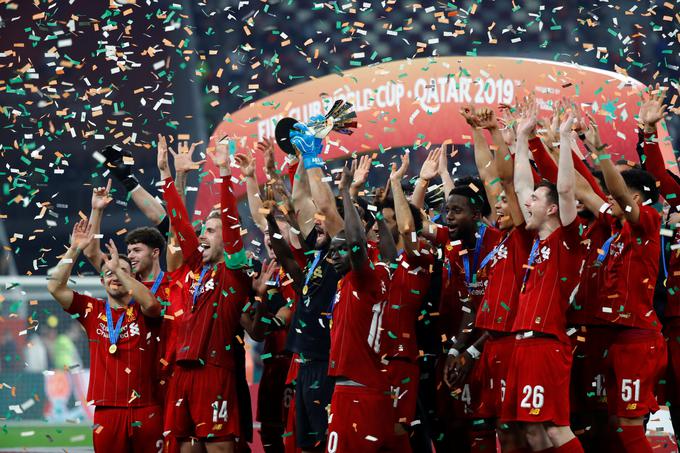Liverpool se je v Dohi razveselil naslova svetovnega klubskega prvaka. | Foto: Reuters