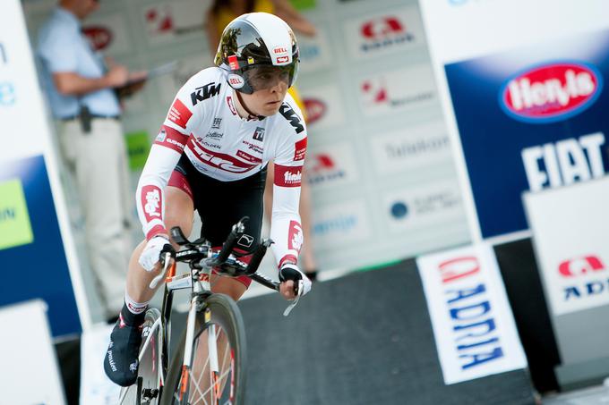 Na dirki Po Sloveniji leta 2013 v dresu kontinentalne ekipe Tirol Cycling Team. | Foto: Urban Urbanc/Sportida
