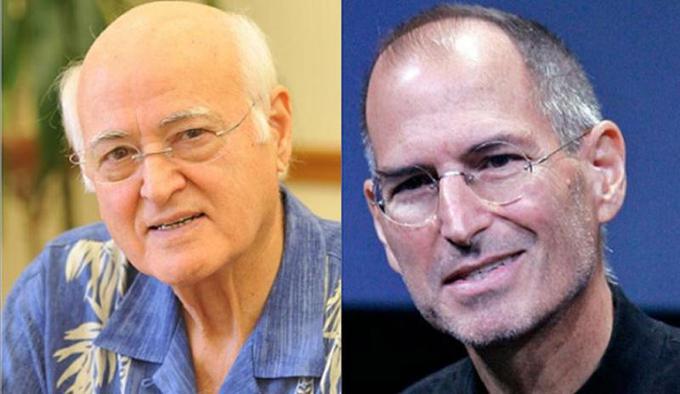 Levo Abdulfattah Jandali, desno Steve Jobs. | Foto: 