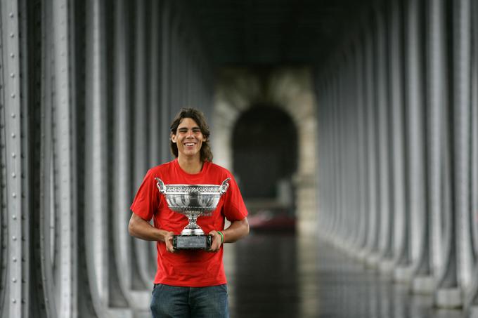 Rafael Nadal je leta 2005 prvič zaigral kot nosilec na OP Francije in osvojil turnir.  | Foto: Reuters