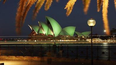 Zelene piramide in sydneyjska opera za svetega Patrika