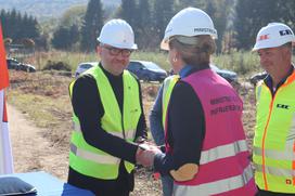 Maribor, gradbišče zahodne obvoznice, Alenka Bratušek