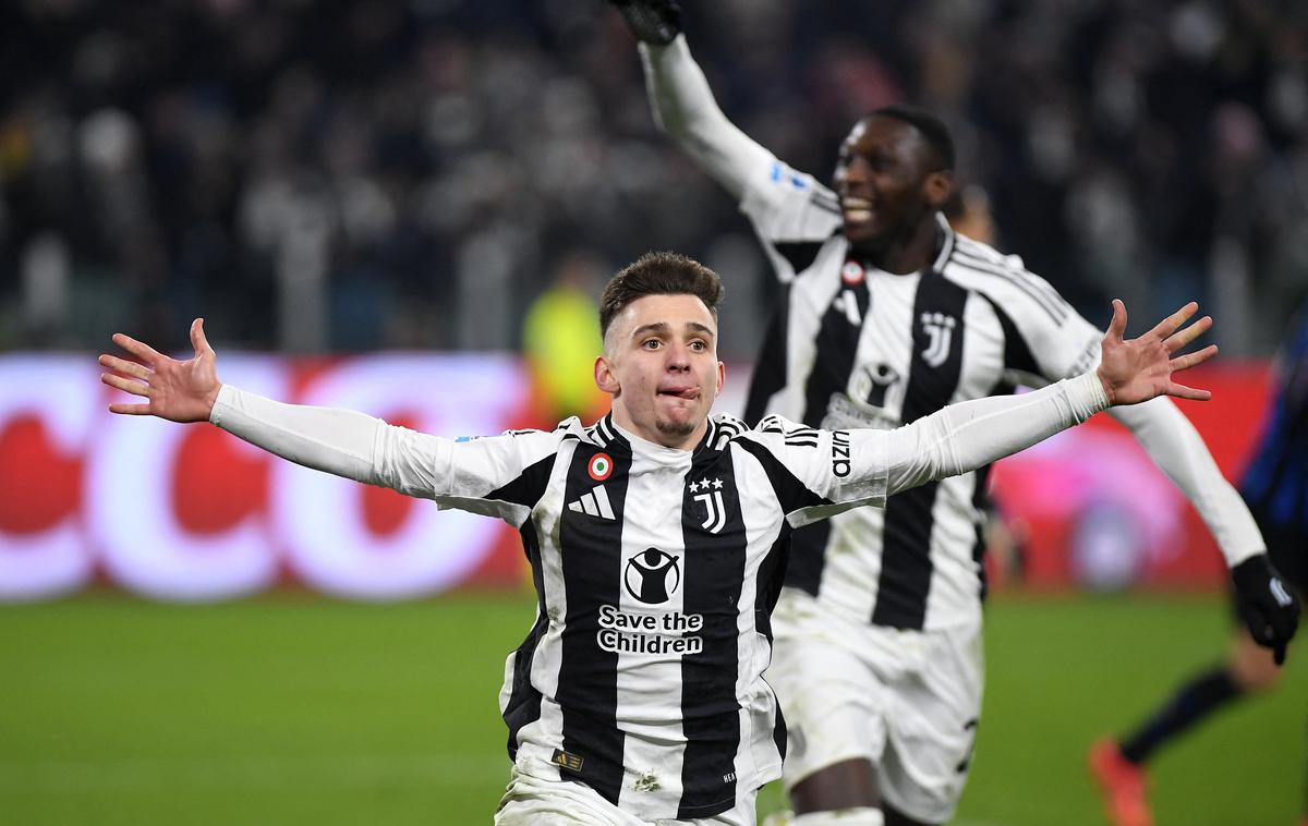 Juventus Inter | Derbi v Torinu je v prid Juventusu odločil portugalski reprezentant Francisco Conceicao. | Foto Reuters