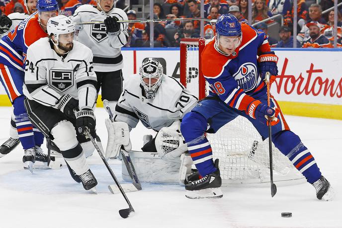 Edmonton Oilers Kings | Hokejisti Edmontona so rezultat v skupnih zmagah izenačili na 1:1. | Foto Reuters