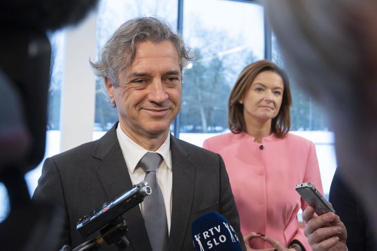 Letni posvet slovenske diplomacije. Tanja Fajon, Robert Golob | Foto: Bojan Puhek