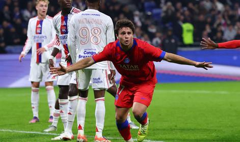 PSG z golom Nevesa globoko v dodatku do zmage in prvega mesta