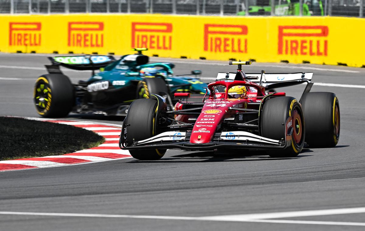 Montreal Lewis Hamilton Ferrari | Lewis Hamilton je osvojil šesto mesto in bil precej pretresen, ker je zbil svizca. | Foto Guliverimage