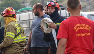 Požari na grškem otoku Hios pod nadzorom #video