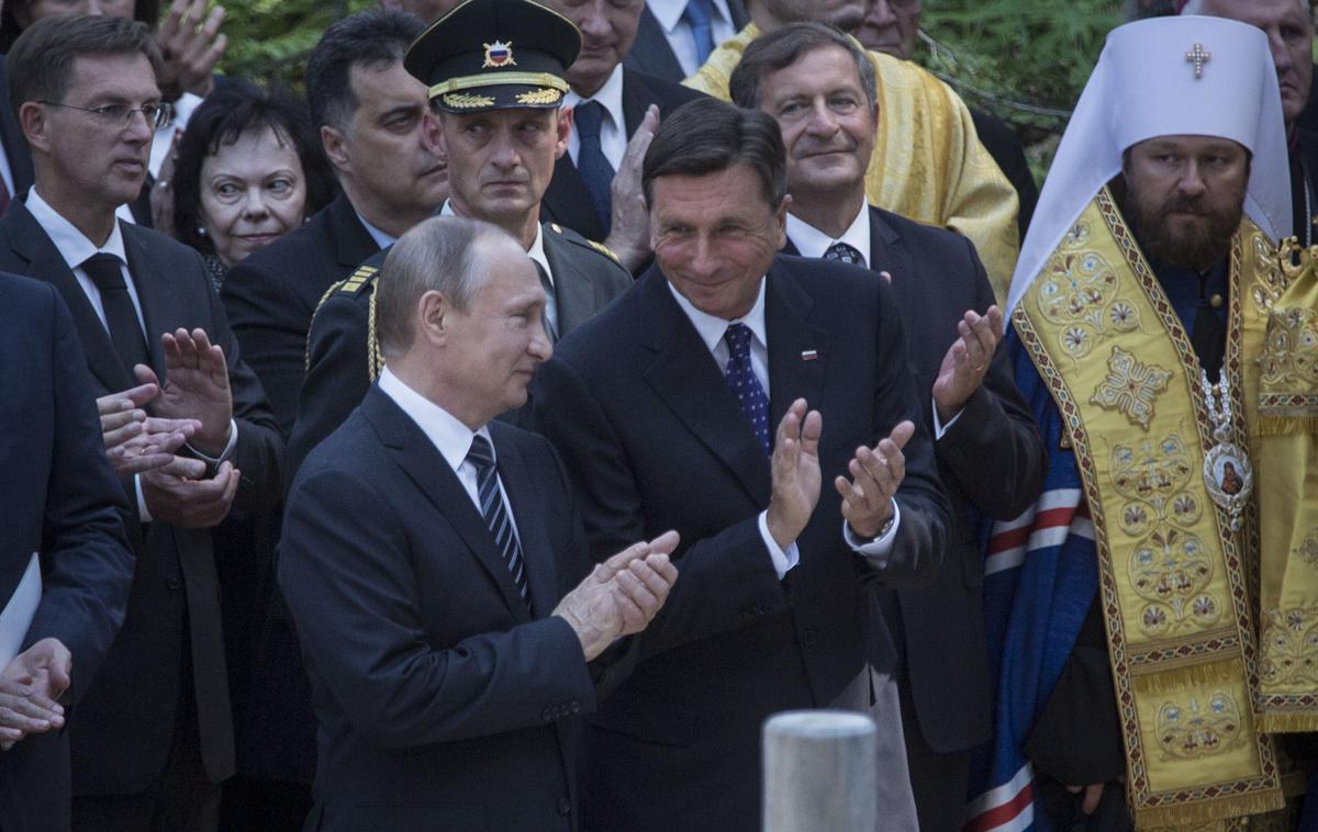 Borut Pahor Vladimir Putin Ruska kapelica Vršič | Foto Matej Leskovšek